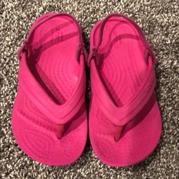 girls flip flops with back strap